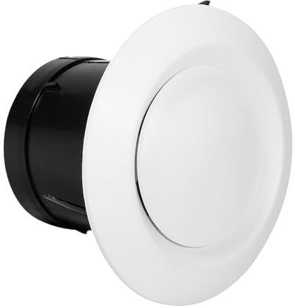 Air Vent Deflector, Bathroom Vent Cover 4 Sizes Ceiling Diffuser Exhaust Infinity Air Supply Valve Anemostat Ventilation Ducting Hose Cover for Exhaust Fan (75mm)