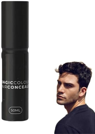 Hair Concealer Cream, Magic Color Hair Concealer, Waterproof and Sweatproof, Magiccolour – for Naturally Fuller & Confident-Looking Hair for Women and Men (Black)