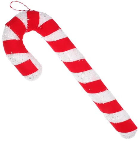 PRETYZOOM Red White Foam Candy Cane Christmas Tree Hanging Ornaments Lightweight Safe Christmas Party Decorations Indoor Outdoor Holiday Decor