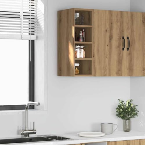 Générique Armoire Suspendue Riga Chêne Artisanal 20 x 29,5 x 60 cm Bois d'ingénierie,Meubles de Cuisine,854165