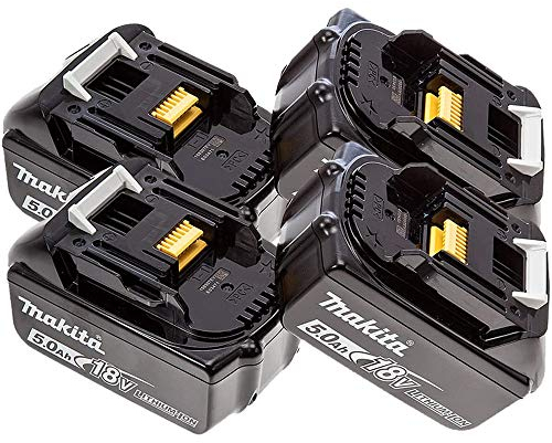 Makita Genuine BL1850 18V 5.0Ah Li-Ion LXT Battery Pack of 4
