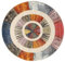 RugVista, Going Round, Teppich, Mittelflor, ∅ 150 cm, Rund, Modern, Oeko-Tex Standard 100, Polypropylene, Flur, Schlafzimmer, Küche, Wohnzimmer, Schwarz/Grau, Grau