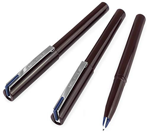 Pentel JM20 Stylo Disposable Fountain Pen – Navy Blue Ink - Pack of 3