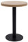 vidaXL Bistrotisch für 2 Personen Bartisch Bartresen Stehtisch Esstisch Tisch Tresentisch Küchentisch Partytisch Hellbraun 60cm MDF