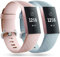 Faliogo 2 Stück Ersatzriemen Kompatibel mit Fitbit Charge 3 Armband/Fitbit Charge 4 Armband, Weiches Sports Uhrenarmband Armbänder für Damen Männer, Klein, Sand Rosa/Mint