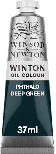 Winsor & Newton Winton - Tubo de Pintura al Óleo, 37 ML, Verde (Verde oscuro ftalo)