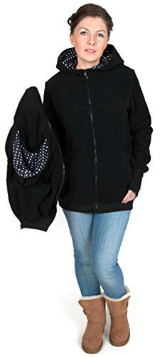 DNJKH 3 in 1 Allwetter Tragejacke für Mama + Baby, Umstandsjacke mit Reißverschluss, Winter Sportliche Jacke,7,XXXL