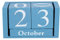 Ewiger Kalender Holz, Kalender Würfel, Dauerkalender Holzkalender, Aus Holzwuerfel Für Die Verwendung in Einem Café, Restaurant, Büro Oder Zuhause Als Dekoration(Blau)