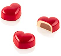 Silikomart | Kit Cuore, Schokoladenform aus Tritan Maße 35 x 27 mm h 17 mm + Silikonform mit 24 Vertiefungen
