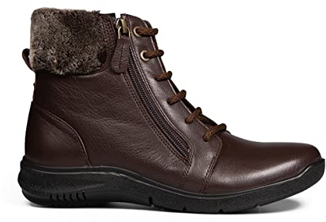 Padders Glad Dual Fitting E/2E Womens Leather Boots (Bark Leather, uk_footwear_size_system, adult, women, numeric, wide, numeric_7)