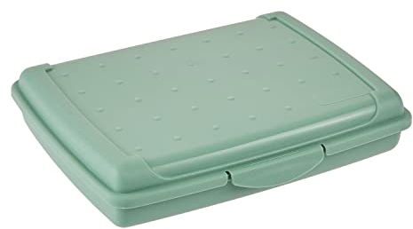 keeeper Recipiente para alimentos frescos con cierre de clic, 17 x 13 x 3,5 cm, 500 ml, Luca Mini, Verde Nordic