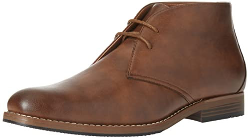 Amazon Essentials Stivali Desert Chukka Uomo, Castagna, 43 EU