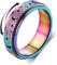 Diamday Anti-Angst Spinner Ring Fidget Band für Stress Angstlinderung - Edelstahl Roller Ring für Damen Herren - Drehbarer Mondstern Sand Blast Finish Mehrfarbig 49