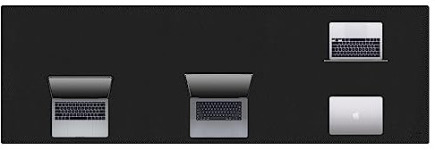 Cacoy 1800x600 mm Leder Schreibtischunterlage, XXL Gaming Mauspad, Große Wasserdichte Unterlage Schreibtisch, Multifunktionale große Büro Tischunterlage (Schwarz)