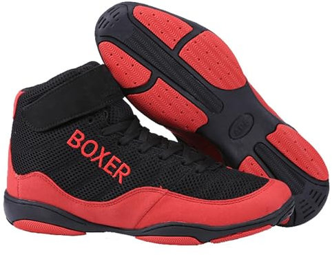 Zeihyeurus Ringerschuhe Herren,Pro Wrestling Schuhe,Boxen Schuhe Kinder,Unisex Wrestlingschuhe,VerschleißFest,Atmungsaktives Mesh,Komfort Und StabilitäT,FüR Jugendliche,Kinder,MäDchen Und Jungen