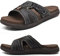 COFACE Hommes Sport Récupération Sandales Fasciite Plantaire Coussin Doux Léger Soutien De La Voûte Plantaire Orthèse Slides pour Hommes Brun Taille 46