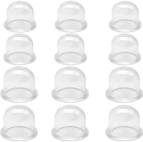 parallelower 12 Pezzi Carburatore Primer Pompa Bulbi 19mm/22mm Primer Pompa Benzina Trasparente Primer Bulbi Pompa per Soffiatore Rasaerba Decespugliatore Motosega Taglierina Siepe