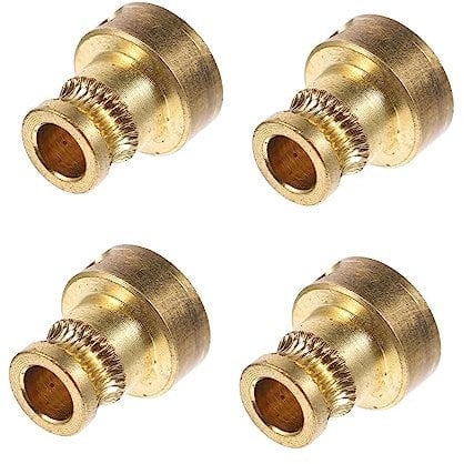 BUGUUYO 4stücke Drucker Futterrad Messing Extrusionsrad Hochwertiger Ersatz Für Drucker Einfache Installation Langlebig Und Leistungsstark Für Reibungslosen Betrieb
