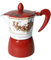 Brandani 89913 Caffettiera Christmas Tartan in Alluminio - Capacità 3 Tazze - 15x9x16h cm