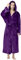 Hkdjaess Bademantel Herren Handtuchstoff 2024 Bathrobe Warm Morgenmantel Saunabademantel Stoff Frottee Fleece Morgenmäntel Flauschmantel Flanell Baumwoll Kuschelmantel Frotteebademantel