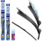 alca® Scheibenwischer Set mit Heckwischer passend für SKODA OCTAVIA III Combi (11.2012-10.2020) SUPER FLAT Flachbalkenwischer