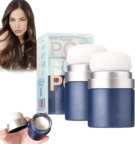 Trockenshampoo, Haarpuder, Trockenshampoo-Pulver, kein Waschen, flauschiges Puder für faule Menschen, nicht fettend, Haarpflege (2 Stück)