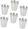 PHENOFICE Copa De Vino De Acero Inoxidable 6 Vasos Duraderos Y Ligeros Ideales Para Bar Y Hogar