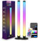 YS-INLT LED Light Bar,2-Pack Smart RGB Flow Light Bars 16 Million Colors, Work with Alexa and Google Assistant, Black, For PC,TV, Room Decoration,USB Port,with Remote Control and App Control