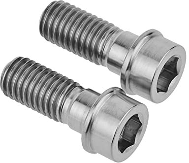 2 pièces M10 X 25mm 1.5mm pas M10 * 25mm 1.25mm pas moto titane Ti boulons vis for Ducati vélo frein cyclisme boulon(25MM P1.5_M10)