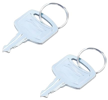 2-Pack 1100 Toilet Paper Dispenser Keys, Metal Paper Towel Holder Key Replacement with Key Rings, Compatible with Tork SCA 1100, for Maintenance Professionals