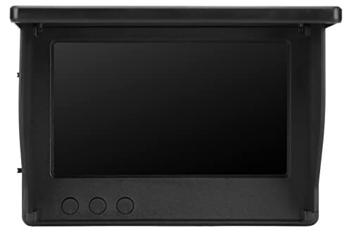 Juroupi 4.3in Fish Finder Screen IPS Full Screen 800x480 CVBS Input 3.5mm Interface with Sun Visor Fish Finder Screen for Fishing