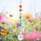 Sonnenfänger Kristall, Rainbow Suncatcher Kristall, Sonnenfänger Windspiel Bastelset mit Kettenchakra Heilender Perlen, für Garten Fenster Party Dekoration