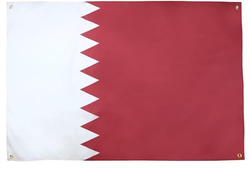 AZ FLAG Bandiera Qatar 150 x 90 cm con 4 occhielli, bandiera Qatariana per balcone o parete