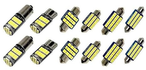LRFCWSD Interior Reading Map Dome Light Car Number Plate Bulbs Kit, For Volkswagen VW GOLF 2 3 4 5 6 7 MK2 MK3 MK4 MK5 MK6 MK7 LED