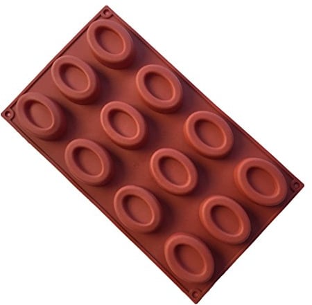 MKNzone 1 Moule en silicone Pour Muffins, Cupcake Et Gelée - Mini beignets ovales, Livraison aléatoire(29.7 X 17.2 X 1.7 cm)