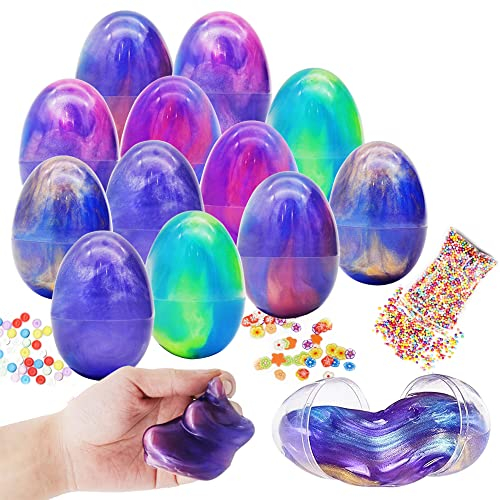 JOYIN 12 PCs Silly Galaxy Slime Bunte Knete mit Zubehör für alle Altersgruppen Kinder, Stress Relief Sludge Spielzeug, Prefilled Ostern Thema Party Favor Supplies, Basket Stuffers