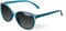 Face Shadow Cat Eye Sunglasses for Women Polarized Fashion Metal Decoration Ultralight UV400 Protection Blue
