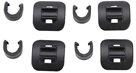 Fahrrad Bremskabelführung,4 Stücke Mountainbike Bremszug Kabelführung C-Schnalle Bremsleitung Feste Basis mit C-Schnalle Bremsleitung Guide Shifter Adapter