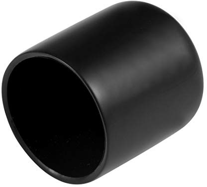 sourcing map 20 Stück Gummi Endkappen 28mm Gummikappen PVC Schutzkappen Abdeckung Fußkappen für Stuhlbeine Tischbeine Möbel Schrauben Bolzen Gewinde Metallstäbe Rohr Zaunpfosten Schwarz