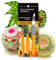 Goldleafking Set of 3 Fruit & Vegetable Carving Super Sharp X-3 Series 2, 2.5, 4.5 Inch Orange Handle | Fruit Carving Tools Carving Knives | Carving Knifes for Fruits and Vegetables