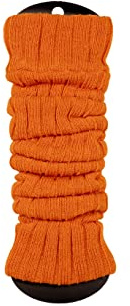 Ateena Stulpen Damen Dunkelorange, Stulpen Damen Wolle, Knöchelwärmer, Beinwärmer Acrylic mit Wolle, Maximaler Wadenumfang – 40 cm, Länge – 60 cm