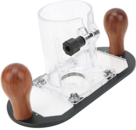 Handheld Router Plunge Base, Aluminiumlegierung, Schwärzungsbehandlung, Circular Locking Trimmer Plunge Base Zum Schnitzen