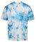 Recovered Miami Dolphins NFL Tie-Dye Relaxed Oversized T-Shirt Blue White - XL