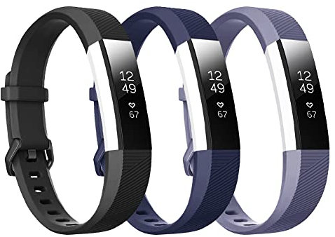 honecumi Correa Compatible con Fitbit Alta/Alta HR Mujeres Hombres Pulsera, Alta Suaves Silicona Pulsera Clásico Ajustable Deportiva Pulsera Accesorios Vistoso Pulsera- Pequeño