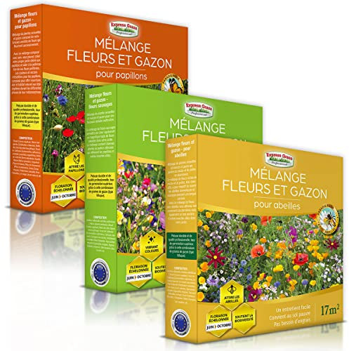 Mélange de fleurs - Gazon japonais - (Lot de 3 Mélange de fleurs)