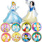 Syijupo Prinzessin Geburtstagsdeko Set, 10pcs Prinzessin Geburtstag Party Deko, Kindergeburtstag Partyzubehör Folienballons Helium Geburtstag Set, Prinzessin Kindergeburtstags Dekorationen