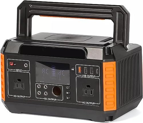 CcacHe 560W Portable Power Station, 520Wh/140400mAh solar power generator CPAP Battery Backup Power Battery Pack Emergency Power Supply for Outdoor Camping, Blackout, Emergency
