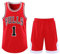 ABRTJCL Basketball Trikot Shirt und Shorts, Kinder/Erwachsene Basketball Jersey, Kinder/Erwachsene Basketball ärmellose Anzug, 2-Teiliges Kinder/Erwachsene T-Shirt Weste + Shorts rot 5XL