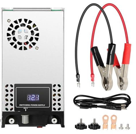 DEWIN Fuente de Alimentacion, Fuente de Alimentación CC Ajustable Fuente de Alimentación Conmutada CA 230V a CC 12V para Tiras LED 0-15V 50A 600W