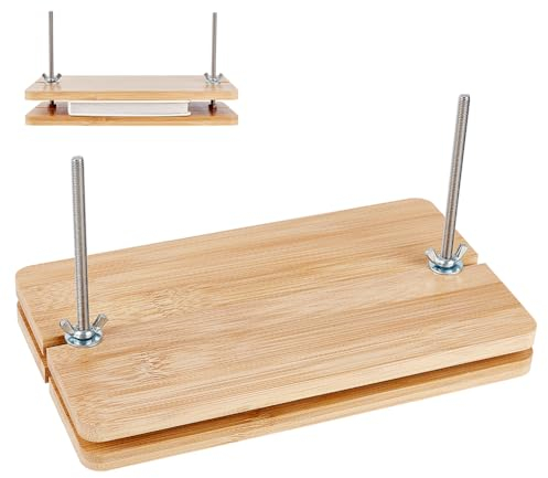 BENECREAT Pressa per Rilegatura di Libri Da 235x130 mm, Pressa per Libri In Legno Portatile per Forniture di Rilegatura, Casa, Scuola, Ufficio